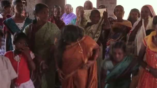 Indische Frauen Traditioneller Kleidung Reisekonzept — Stockvideo