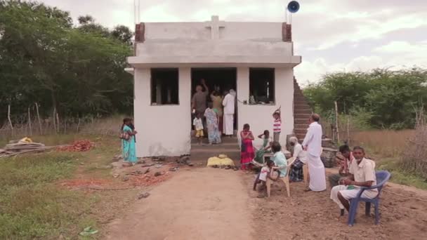 Індійці Маленькій Церкві — стокове відео