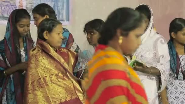 Indian Women Traditional Clothes Travel Concept — Vídeo de Stock