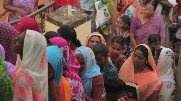 Indische Frauen Traditioneller Kleidung Reisekonzept — Stockvideo