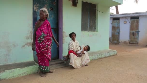 Indische Frauen Traditioneller Kleidung Reisekonzept — Stockvideo