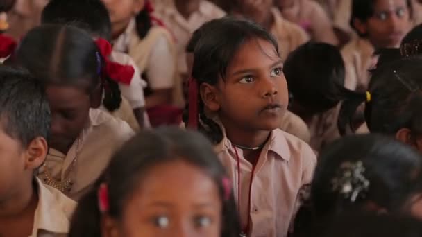 Gruppe Indischer Kinder Bildungskonzept — Stockvideo