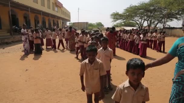 Gruppe Indischer Kinder Bildungskonzept — Stockvideo