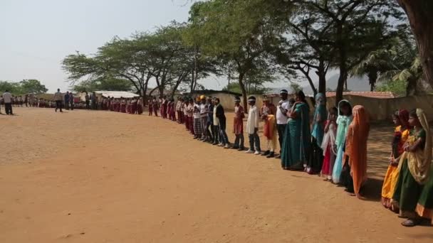 Gruppe Indischer Kinder Bildungskonzept — Stockvideo