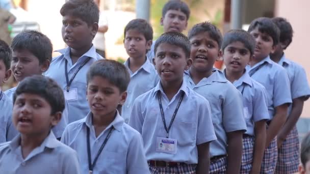 Indian Boys Standing Outdoors Travel Concept — Vídeos de Stock