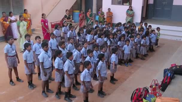 Group Indian Children Education Concept — ストック動画