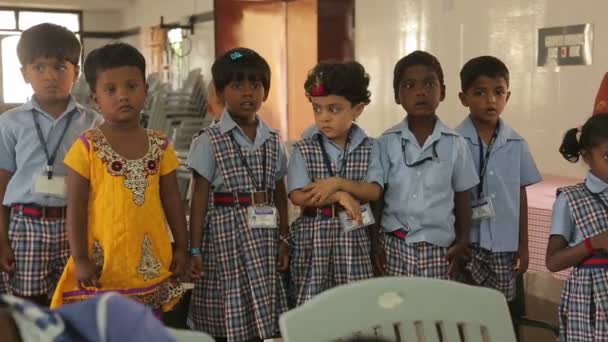 Group Indian Children Education Concept — Video Stock