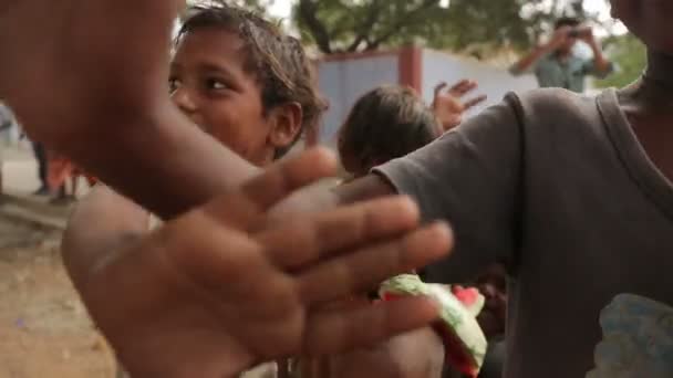 Группа Индийских Детей Концепция Образования — стоковое видео