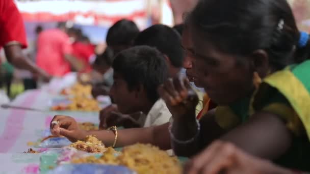 Indiáni Jedí Stolu Indie — Stock video