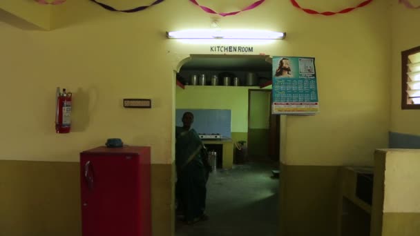 Indian Εσωτερικό Του Μικρού Ξενοδοχείου Royalty Free Βίντεο Αρχείου