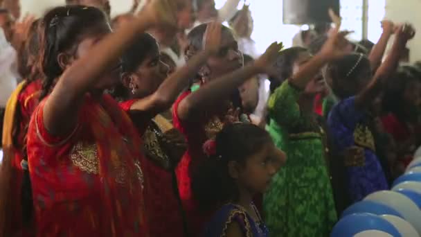 Nagrania Śpiewu Dzieci Indie — Wideo stockowe