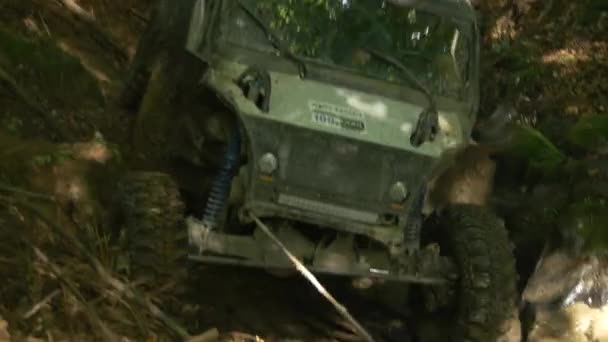 Samochody Offroad Jazdy Imprezie Offroad — Wideo stockowe