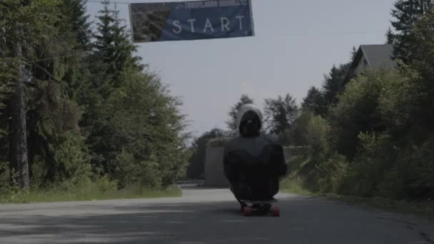 Two People Longboarding Active Leisure — Stok video
