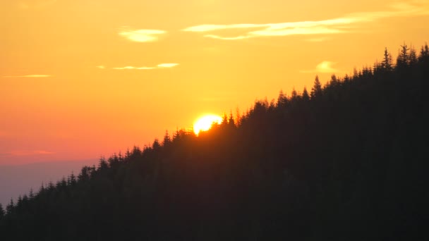 Sunset Going Hills — Stock Video