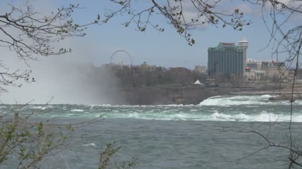 Niagara River Sky Wheel — ストック動画
