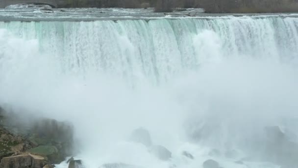 Der Amerikanische Fall Der Nähe Der Niagara Fälle Kanada — Stockvideo