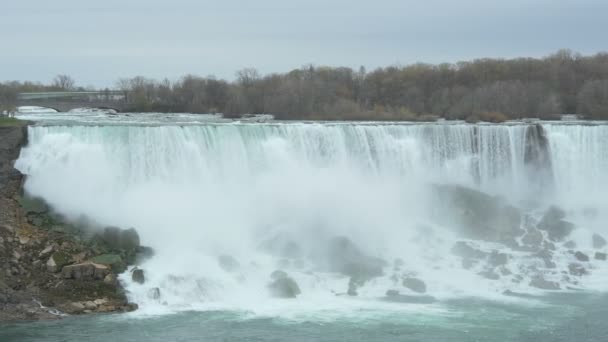 Pan Right View Niagara Waterfall — Video