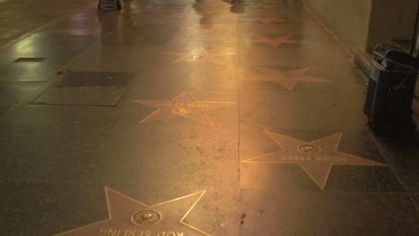 好莱坞名人步行街上的Shirley Booth明星 — 图库视频影像