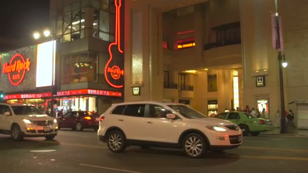 Driving Hard Rock Cafe Los Angeles — Stock Video