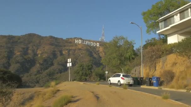 Driving Hollywood Sign — Stockvideo