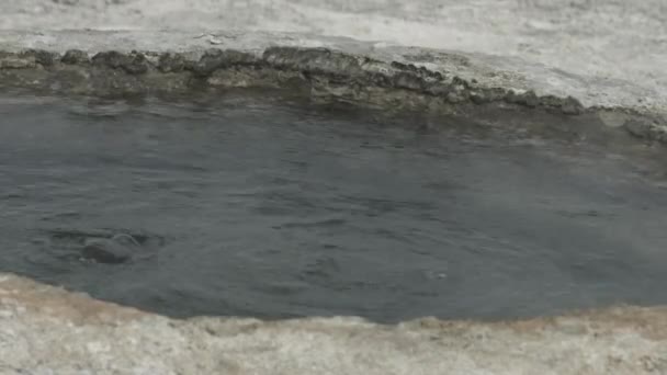 Acqua Bollente Nel Parco Nazionale Yellowstone — Video Stock