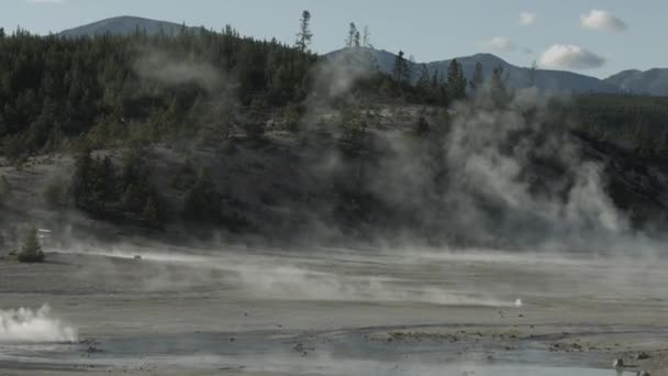 Fumaroles Nationaal Park Yellowstone — Stockvideo