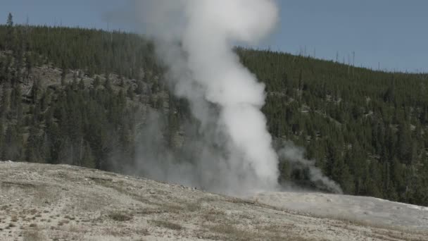 Πηγή Paint Pot Trail Στο Εθνικό Πάρκο Yellowstone — Αρχείο Βίντεο