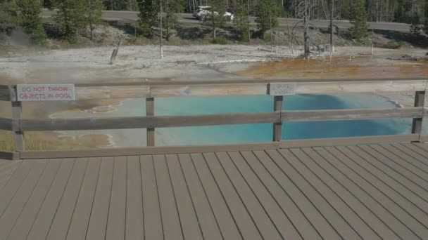 Piscina Parque Nacional Yellowstone — Vídeos de Stock