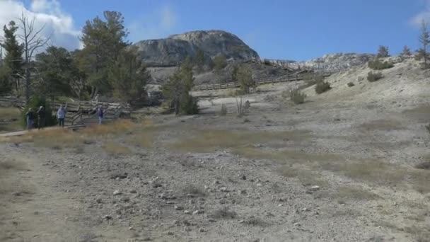 Yellowstone Ulusal Parkı Nın Güzel Manzarası — Stok video