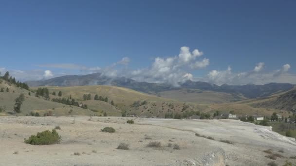 Hermosa Vista Del Parque Nacional Yellowstone — Vídeos de Stock