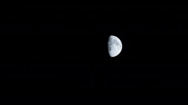 Timelapse Luna Noche — Vídeos de Stock