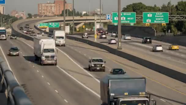 Timelapse Car Traffic Highway — Stockvideo