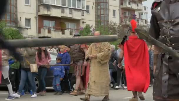 Żołnierze Ludzie Chodzący — Wideo stockowe