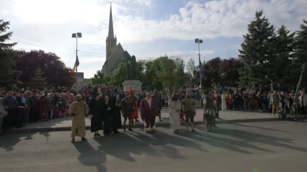 Команда Акторів Закінчує Свій Виступ — стокове відео