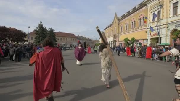 Ісус Носить Свій Хрест — стокове відео