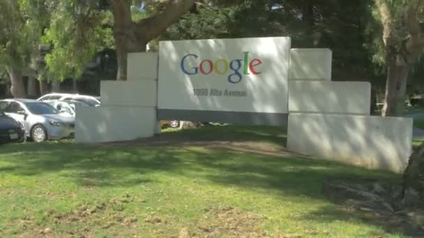 Google Sinal San Francisco — Vídeo de Stock