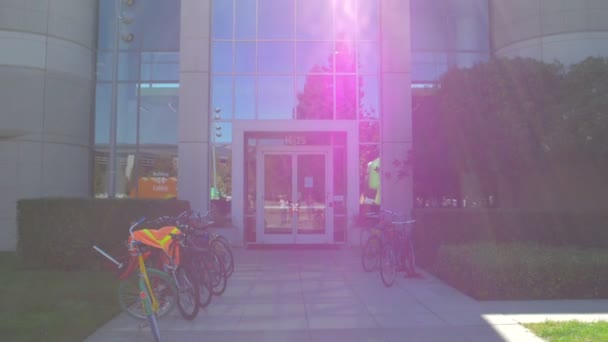 Entrance Google Office Building — Stock Video