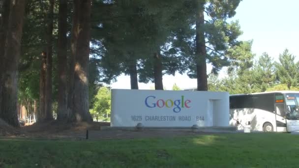 Logo Google Charleston Road — Stock video