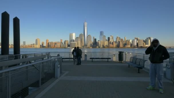 Μανχάταν Δει Από Paulus Hook — Αρχείο Βίντεο