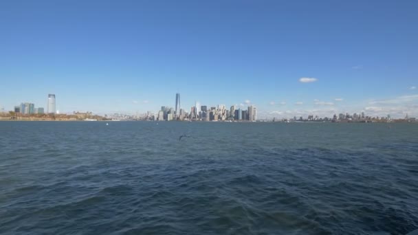 Panorama Nowego Jorku Upper Bay — Wideo stockowe