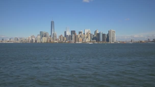 Panoramiczny Widok Manhattan — Wideo stockowe