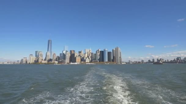 Manhattan Viděn Trajektu — Stock video