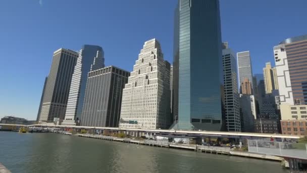 Edifícios Lower Manhattan — Vídeo de Stock