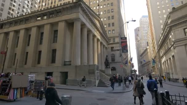 Federal Hall New York — Video Stock