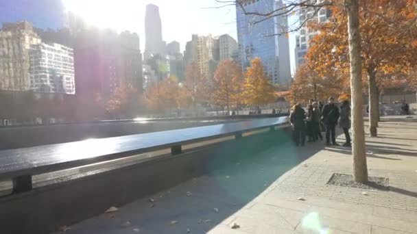 National September Memorial Museum Nueva York — Vídeo de stock