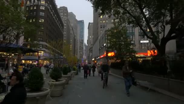 Herald Square Por Noche Nueva York — Vídeos de Stock