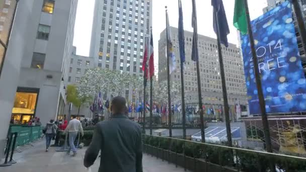 Rockefeller Center Manhattan — Stok Video