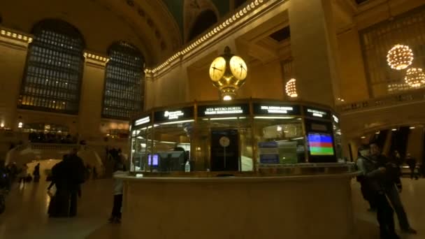 位于美国纽约州大中央车站内 — 图库视频影像