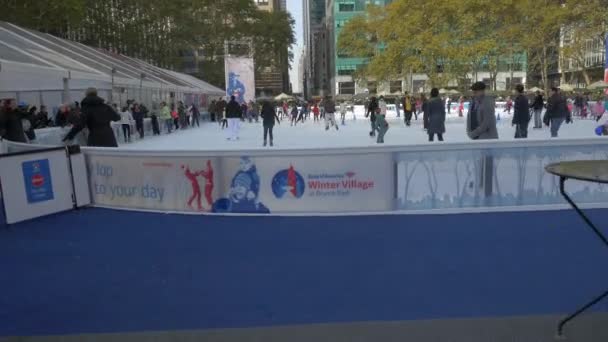 纽约的溜冰场 — 图库视频影像