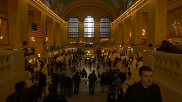 Panoramautsikt Över Grand Central Station New York Usa — Stockvideo